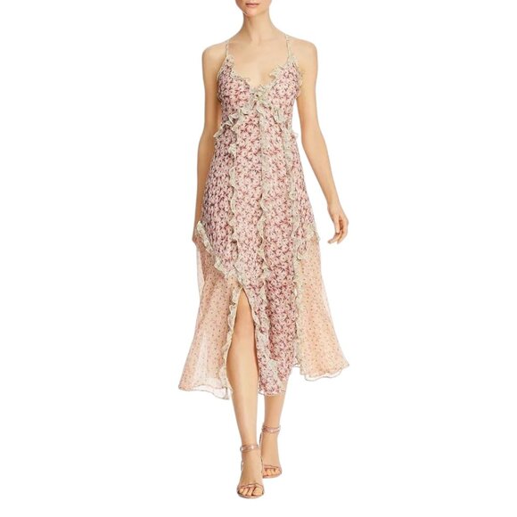 Rebecca Taylor Lucia Ruffled Floral Dress - Picture 1 of 11